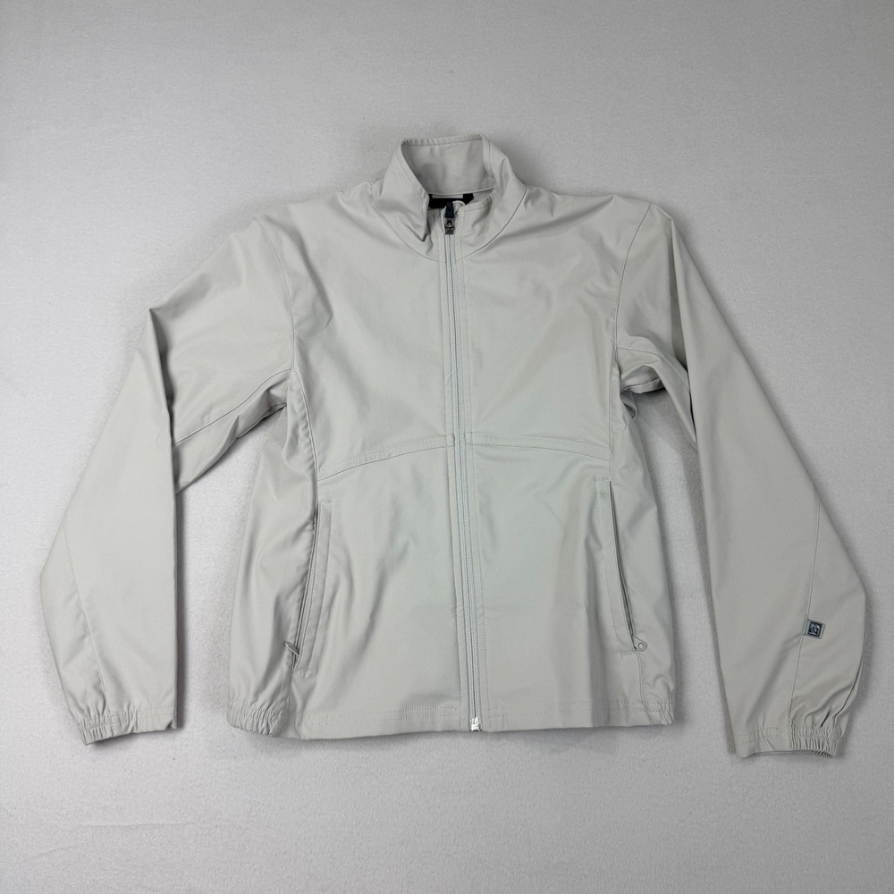 Zero Restriction Womens XS Jacket Golf‎ Tour Series Beige Full Zip Pocket